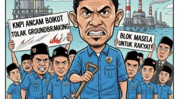 DPD KNPI KKT ANCAM BOIKOT PELETAKAN BATU PERTAMA (GROUNDBREAKING )