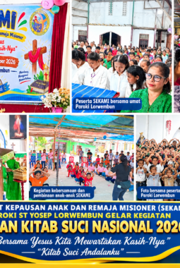 SEKAMI Paroki St. Yosep Lorwembun Gelar Kegiatan BKSN 2026, Tanamkan Kecintaan Anak dan Remaja pada Kitab Suci