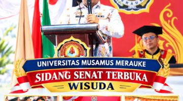 Staf Ahli Gubernur Papua Selatan Dorong Wisudawan Unmus Berpikir Kreatif dan Mampu Ciptakan Lapangan Kerja